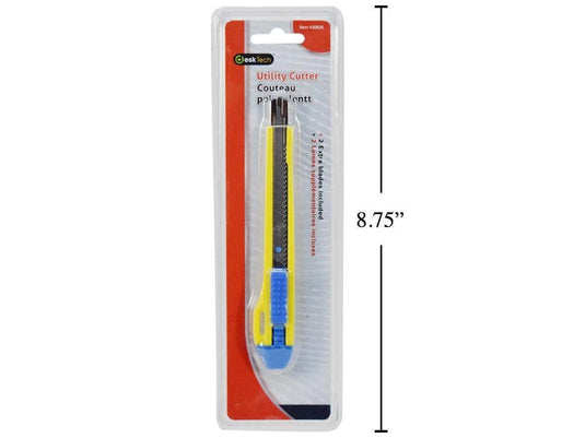 Desk Tech Utility Cutter with Incl. 2 Spare Blades, b/c