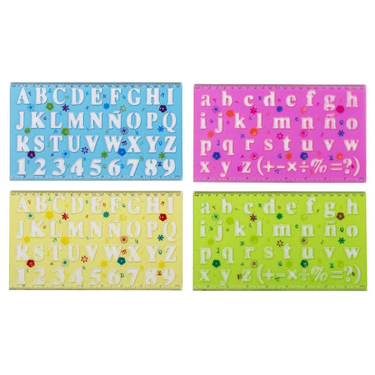 O.WKs. 2-Pc 5/8 & 7/8" Letter Stencil