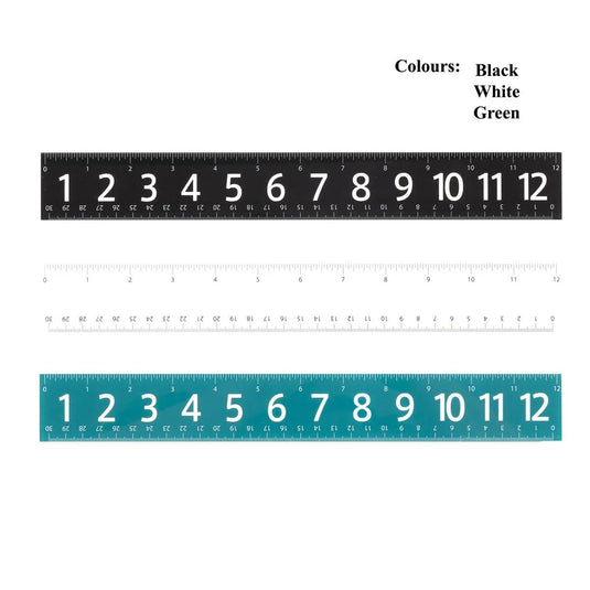 O.WKs. XL Number Slim Ruler 30 cm, Hdr+Opp