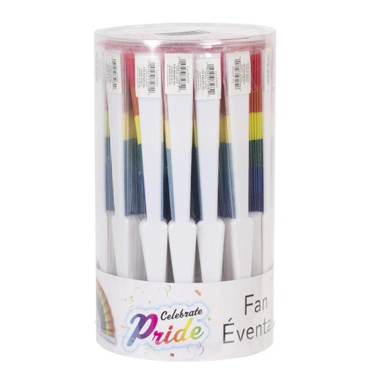 Celebrate Pride Folding Fan, 9", Cht