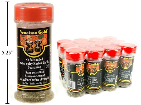 V. Gold, Extra Spicy Herb & Garlic 28g, No Salt Added