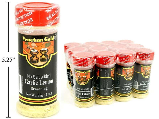 V. Gold, Garlic Lemon Seasoning, 85g, No Salt Added