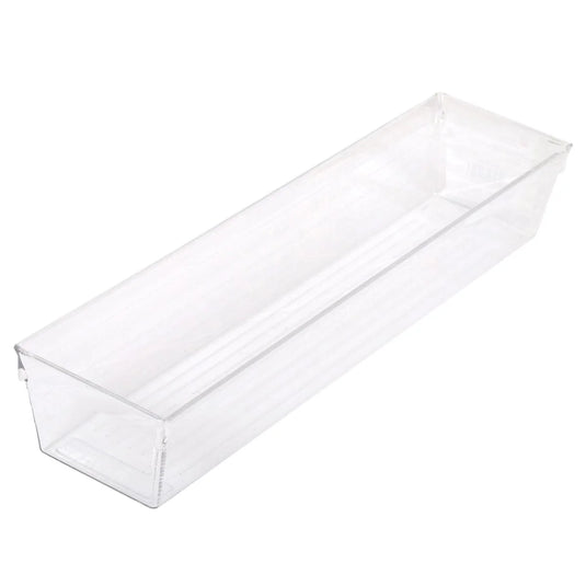 Luciano 12"x3"x2" Clear Organizer for Drawer, label