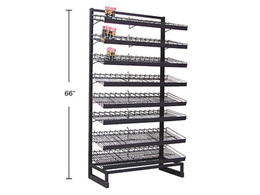 8-Tier Spice Rack, holds 768 pcs. size: 3'(L)x1.5'(W)x5.5'(H)