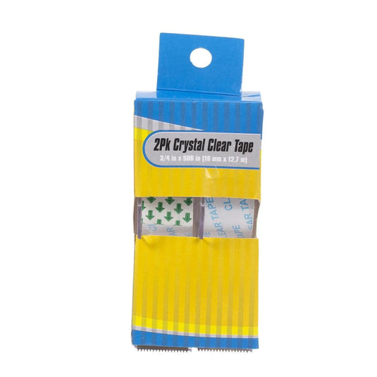 Desk Tech 2pk Clear Tapes set w/ Dispensers (19MMx12.7M)
