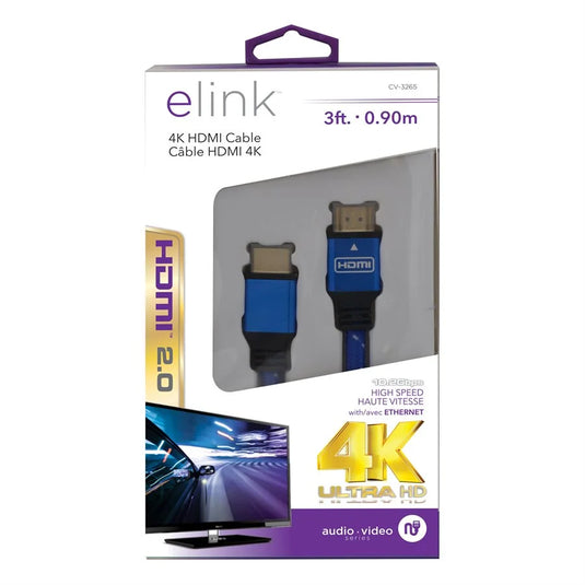 3FT 4K HDMI CABLE WITH METAL HEADS