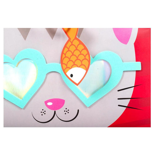 V'tines 3D Hot Stamp Gift Bag-Large , 12"x5"x10", 2/S, j-hook